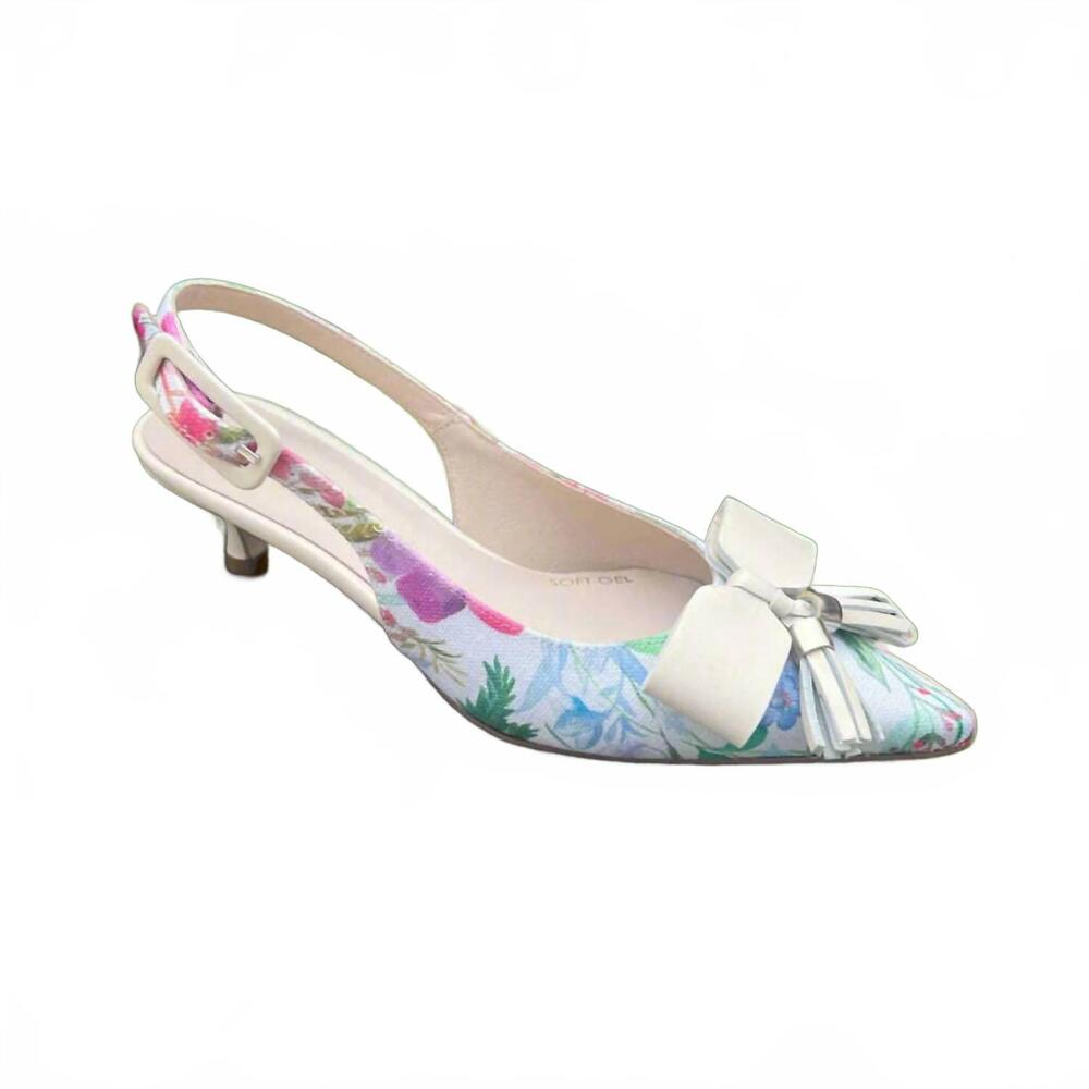 NEW PEDRO ANTON women's 1211 kitten heel in floral